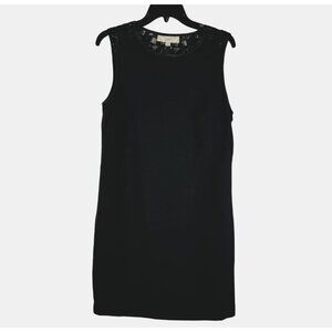 Loft Womens Sleeveless Black Lace Trim Casual Dress Size 10